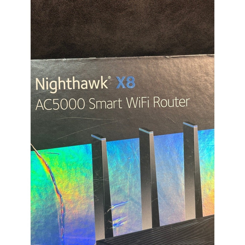 Netgear Nighthawk X8 AC5000 Smart WiFi Router R8300 Tri-Band Quad-Stream MU-MIMO - Picture 9 of 11